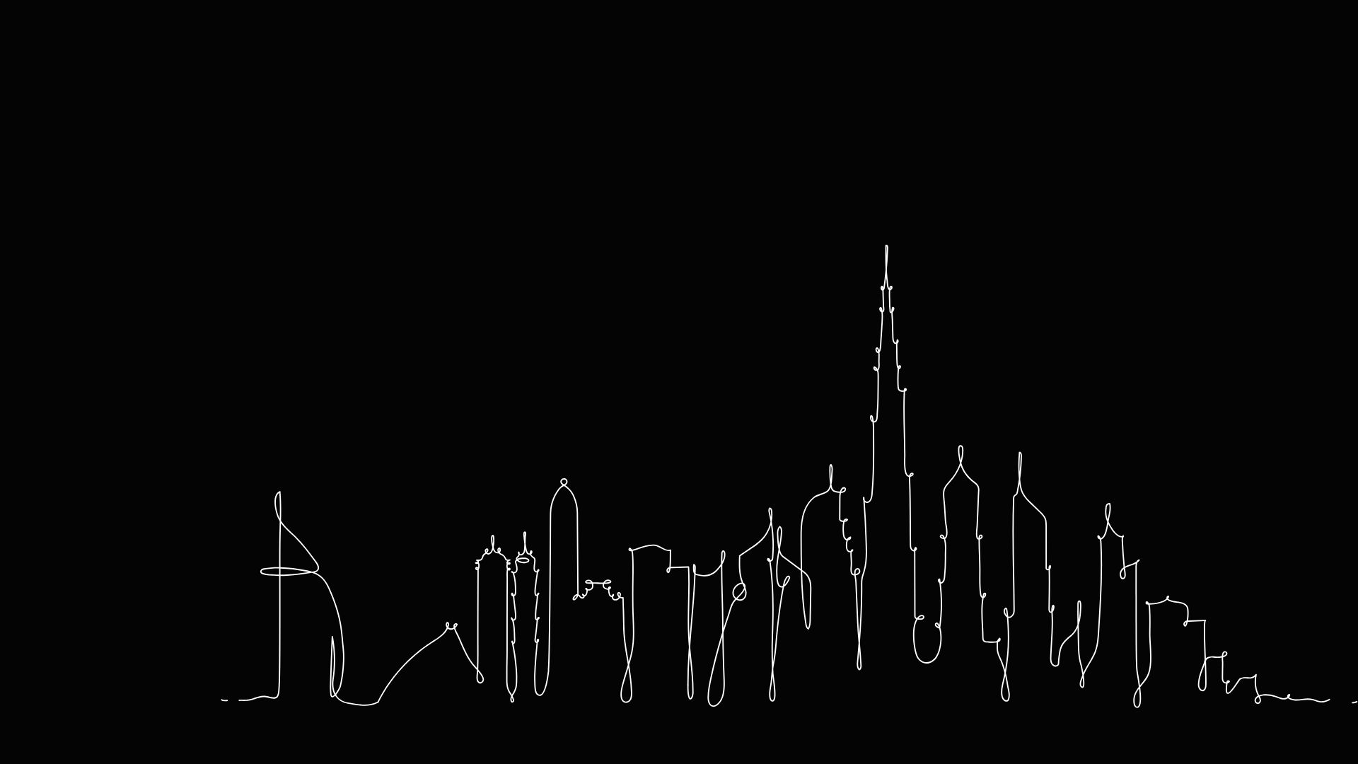 Dubai DIFC skyline at sunset